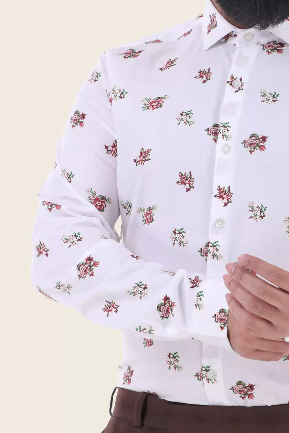 Floral Patterned Casual Shirt