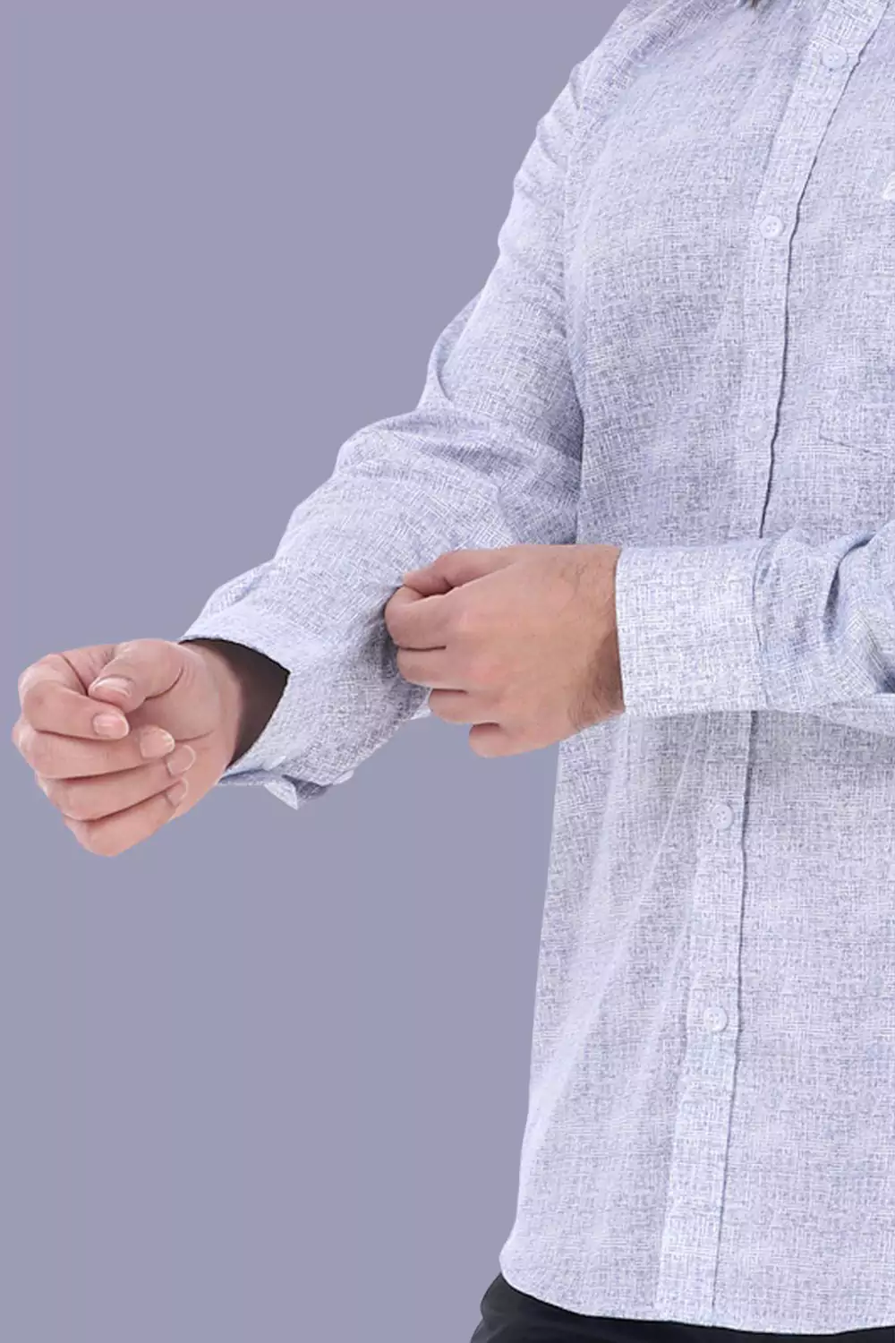 Lavender Hued Slim Fit Shirt