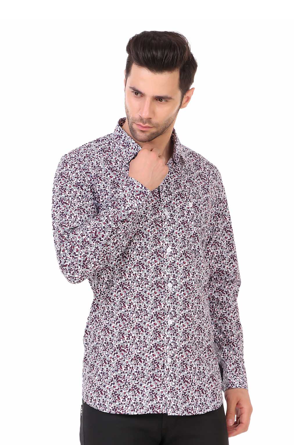 Multi-Patterned Casual Shirt