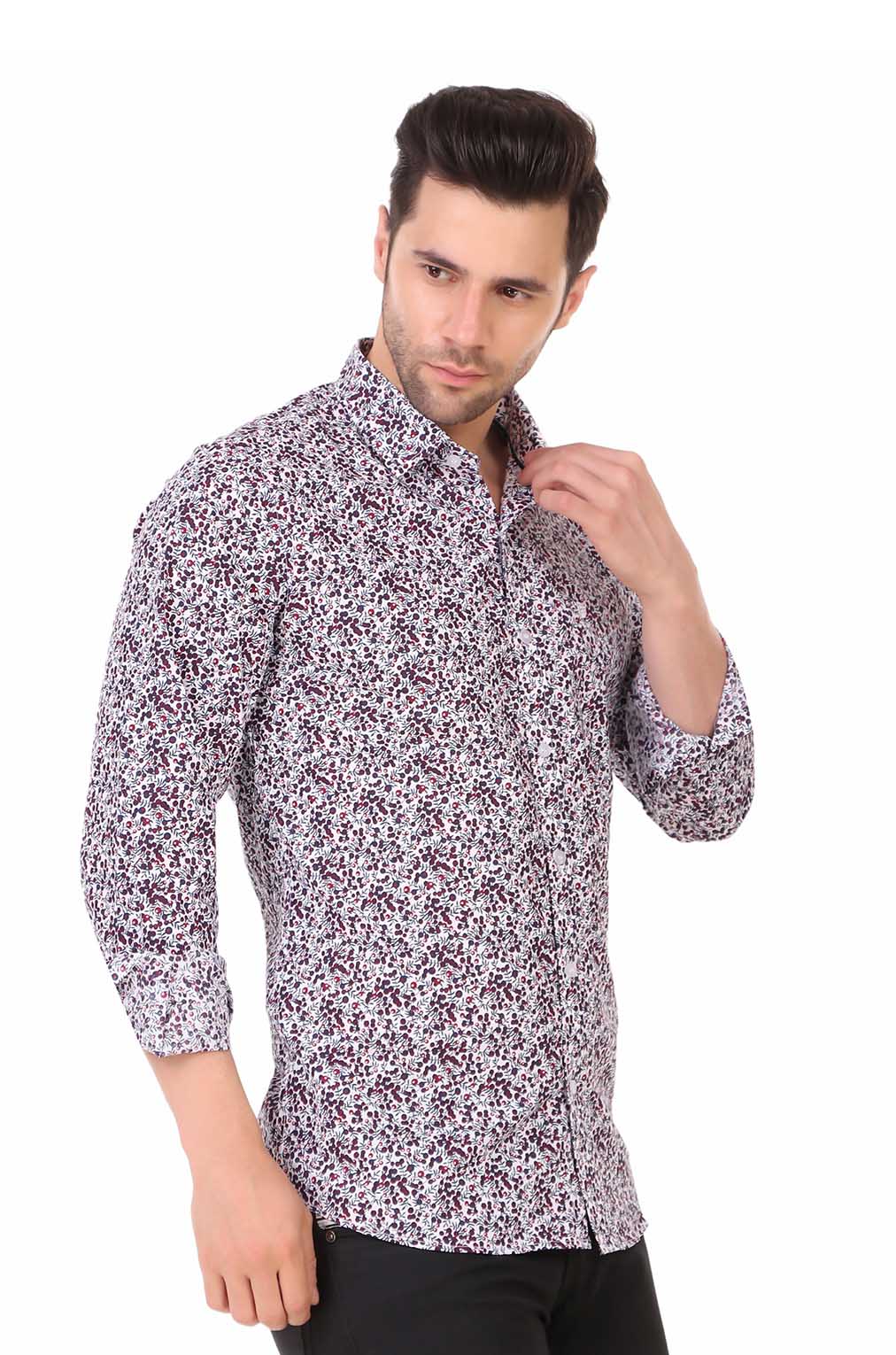 Multi-Patterned Casual Shirt