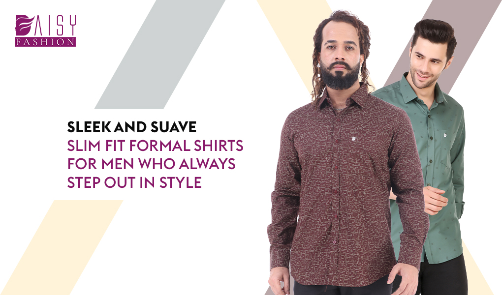 slim fit formal shirts