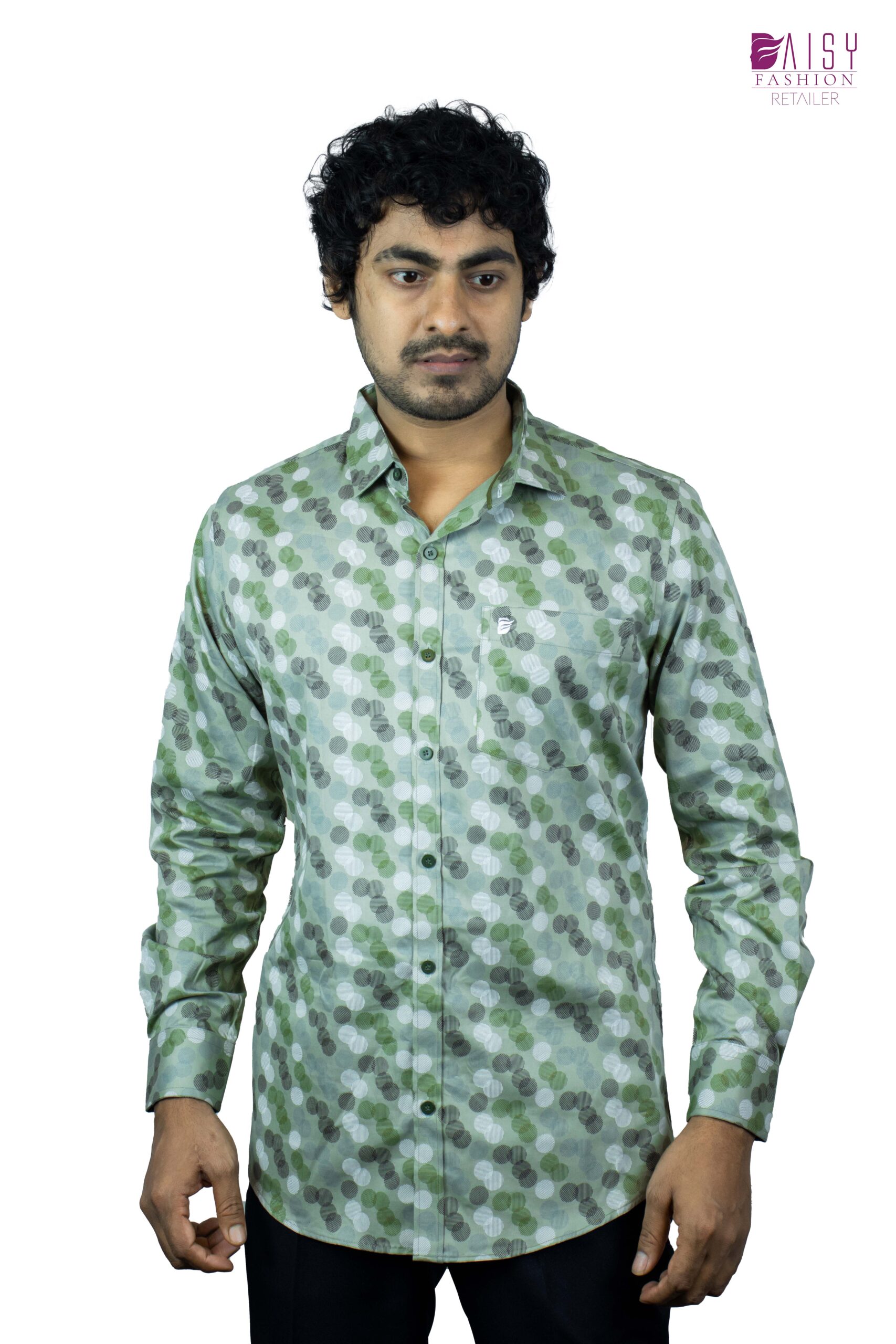 Green Polka Dot Shirt