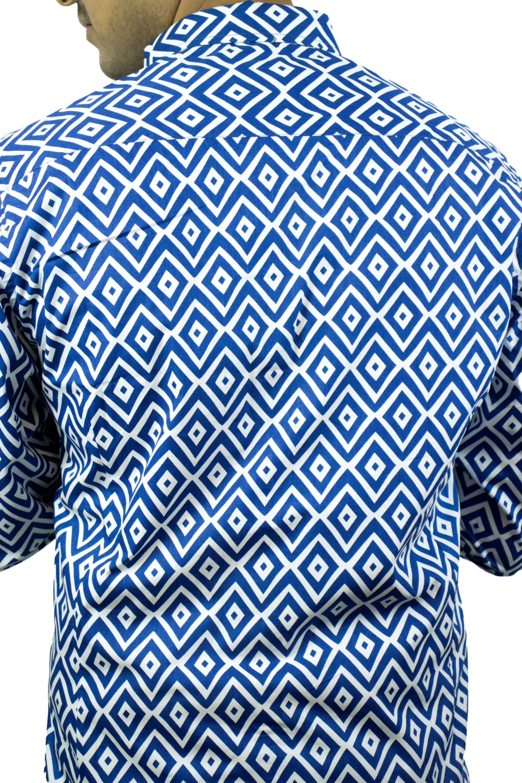 Stylish Printed Blue Shirt