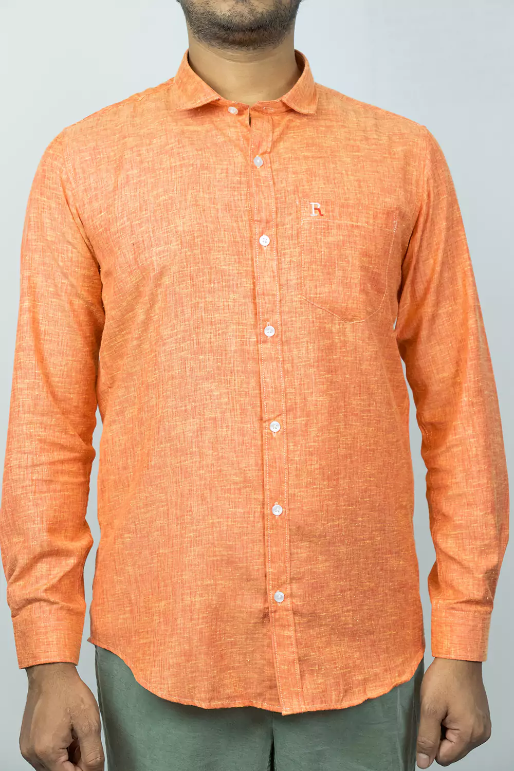 Orange Formal Shirt