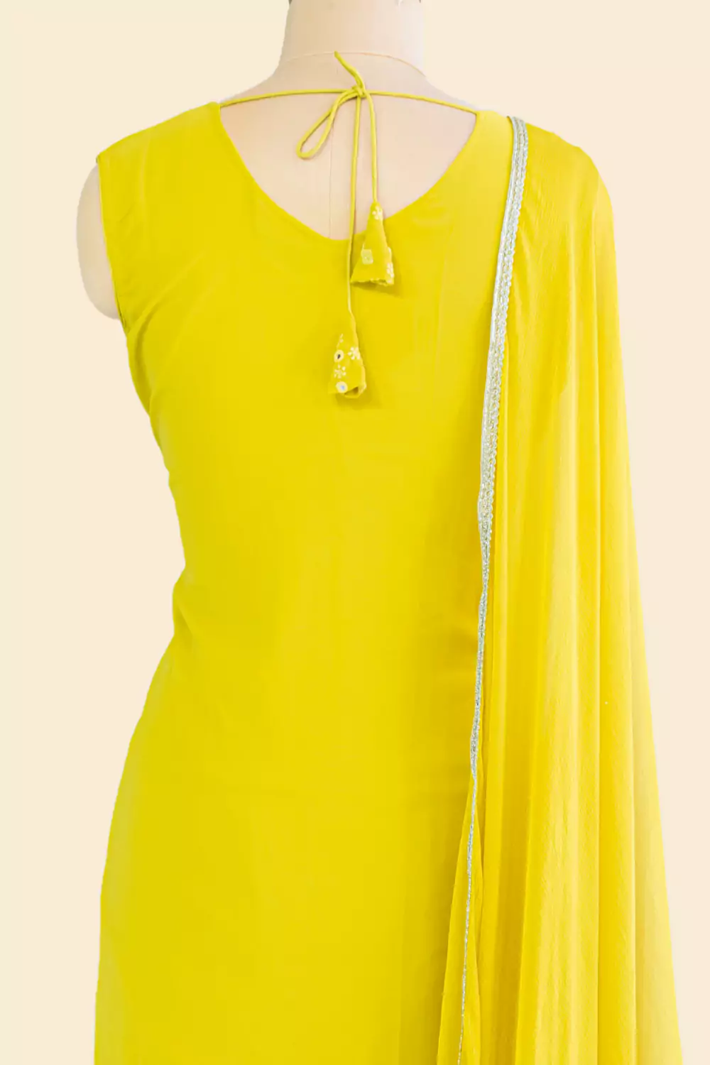 Bright Yellow Sharara Suit Set